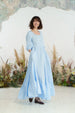 Maxi Carmen Dress, 3/4 Sleeve, Skye Blue
#color_skye-blue