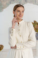 Victorian Coat, Twill Linen, Milky Herringbone
#color_milky-herringbone