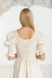 Mini Rebecca Dress, Short Sleeve, Milky White#color_milky-white